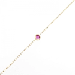 K18YG Vòng tay Ruby - Hàng hiệu Chính hãng 873910