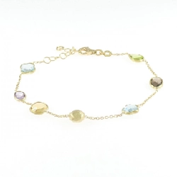 Vòng tay đá màu 750YG - Hàng hiệu Authentic 878926