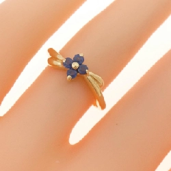 Nhẫn Sapphire K18YG Hoa 670709