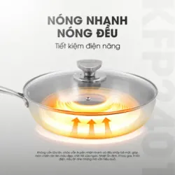 Chảo rán inox liền khối cao cấp Kalite KFP241, hiệu suất cao, mới 100% 706253