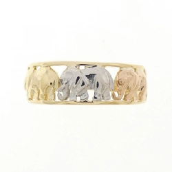 Nhẫn kim cương voi K18YG/PT900 0.01CT - Hàng hiệu Authentic 854168