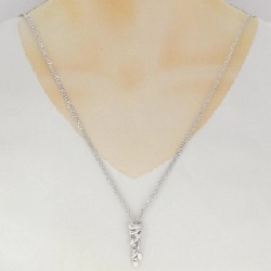 K18WG Dây chuyền kim cương 0.10CT - Hàng hiệu Chính hãng 856771