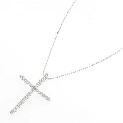 K18WG Dây chuyền kim cương chéo 0.60CT - Hàng hiệu chính hãng 860389