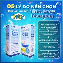 
1. Tên Sản Phẩm: TẮM GỘI BABY THẢO DƯỢC PHARPHAP
,#195k, 195948