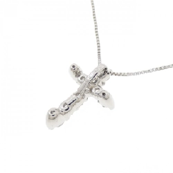 Dây chuyền kim cương PT900/PT850 chéo 0.3CT - Hàng hiệu chính hãng 859897