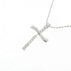 K18WG Dây chuyền kim cương chéo 0.13CT - Hàng hiệu Chính hãng 857457