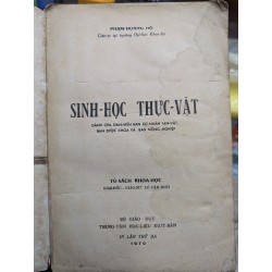 SINH HỌC THỰC VẬT - PHẠM HOÀNG HỘ 191587