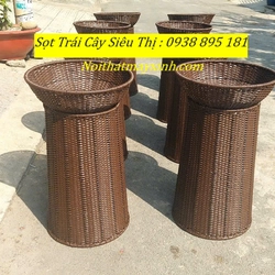 Giỏ mây trưng bày trái cây, giỏ mây đựng trái cây siêu thị chính hãng 478789