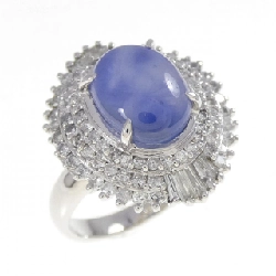 Nhẫn sao sapphire PT900 6.46CT - Hàng hiệu Authentic