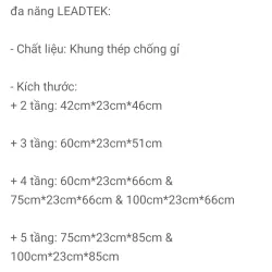 Kệ để giày dép inox sáng bóng 6 tầng còn mới 99% 757288