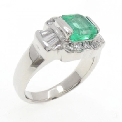 Nhẫn Emerald PT900 1.61CT - Hàng hiệu Chính hãng