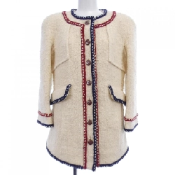 【Mã giảm giá】Áo khoác không cổ CHANEL