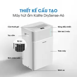 Máy hút ẩm Kalite DrySense-A6 – Công nghệ Ion âm – Không khí khô ráo, dễ chịu 696293