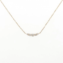 Dây chuyền kim cương K18YG 0.10CT - Hàng hiệu Chính hãng