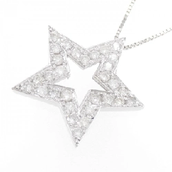 K18WG Ngôi sao Kim cương Dây chuyền 1.01CT - Hàng hiệu Chính hãng 861792