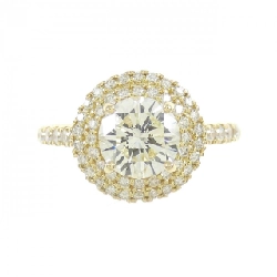 Nhẫn kim cương K18YG 1.047CT L VS1 Tốt - Hàng hiệu Chính hãng 879434