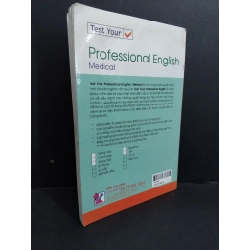 Test your Professional English Medical mới 80% bẩn bìa, ố nhẹ, có chữ viết 2009 HCM2811 Alison Pohl HỌC NGOẠI NGỮ Oreka-Blogmeo 330710