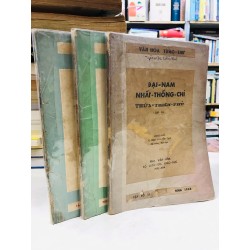 Đại Nam Nhất Thống Chí Thừa Thiên Phủ số 10,11,12 - dịch giả Nguyễn Tạo ( trọn bộ 3 tập )