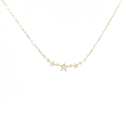 K18YG Ngôi sao Kim cương Dây chuyền 0.01CT - Hàng hiệu Chính hãng