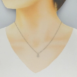 Dây chuyền kim cương hoa PT900/PT850 0.15CT - Hàng hiệu Chính hãng 859133