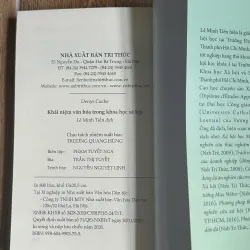 Khái Niệm Văn Hoá Trong Khoa Học Xã Hội (NXB Tri Thức) - Denys Cuche ,  Lê Minh Tiến dịch 731609
