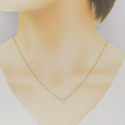 K18YG Solitaire Dây chuyền kim cương 0.10CT - Hàng hiệu Chính hãng 861797