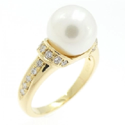 Nhẫn ngọc trai Akoya K18YG 8.5mm