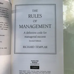 THE RULES OF MANAGEMENT (CÁC NGUYÊN TẮC QUẢN TRỊ) - RICHARD TEMPLAR 789792