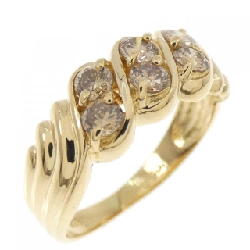 Nhẫn kim cương K18YG 0.50CT