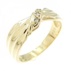 Nhẫn kim cương K18YG 0.04CT