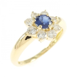 Nhẫn Sapphire K18YG Hoa