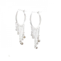 K18WG Bông tai kim cương 0.14CT - Hàng hiệu Chính hãng 877124