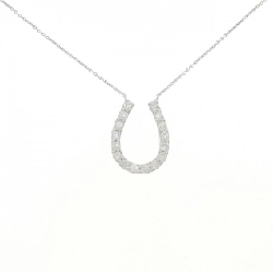 K18WG Dây chuyền kim cương hình móng ngựa 1.05CT - Hàng hiệu Chính hãng