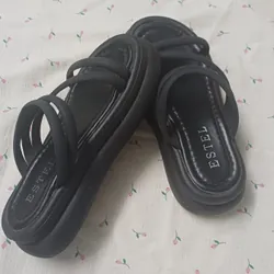 DÉP SANDAL NỮ ĐẾ CAO - MÀU ĐEN 739862