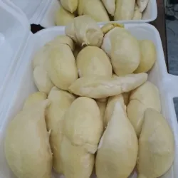 Quả sầu riêng tươi trái cây nhiệt đới màu vàng đậm, vỏ sần sùi, thịt ngọt 735657