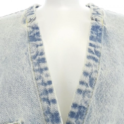 【Mã giảm giá】Áo khoác denim Christian Wijnants 640115