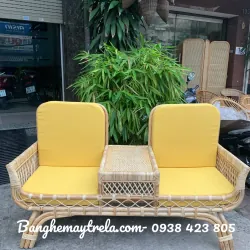 Ghế sofa đôi mây tự nhiên