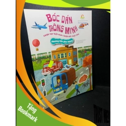 (TẶNG BOOKMARK) Bóc dán thông minh luyện tay thật khéo, luyện mắt thật tinh phương tiện giao thông năm 2020 mới 90% RBK0212