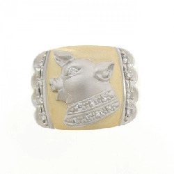 Nhẫn kim cương K18YG/PT900 0.12CT - Hàng hiệu Authentic 847776