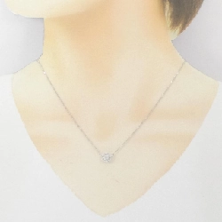 K18WG Hoa Kim Cương Dây Chuyền 0.50CT - Hàng hiệu Chính hãng 857897