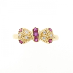 Nhẫn Ruby Ruy-băng K18YG - Hàng hiệu Chính hãng 855279