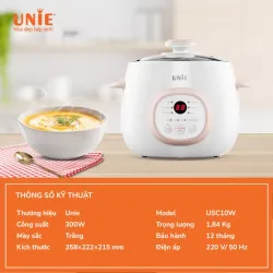 Nồi nấu chậm UNIE USC10W 1L màu trắng chính hnagx mới 100% 593114
