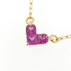 K18YG Dây chuyền trái tim ruby 0.26CT - Hàng hiệu Chính hãng 861705