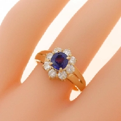 Nhẫn Sapphire K18YG 0.70CT 671077