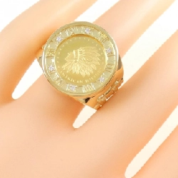 【新品】Nhẫn kim cương K18YG 0.05CT 668627