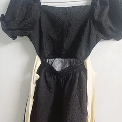 VÁY ĐẦM BÈO XINH CÓ THẮT NƠ HỞ LƯNG NỮ 740039