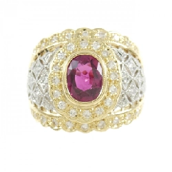 Nhẫn ruby K18YG/PT900 1.37CT 669972