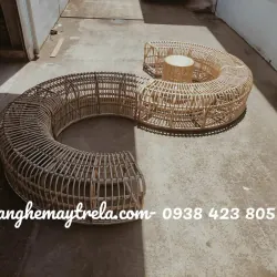 Băng ghế uốn mây tự nhiên 711691