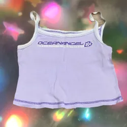 ÁO HAI DÂY Y2K TÍM LỊM