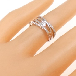 Nhẫn kim cương K18WG/K18PG 0.26CT 673114